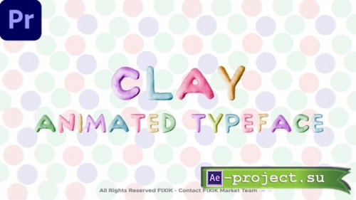 Videohive - Clay Typeface | MOGRT - 59633900 - Premiere Pro Templates