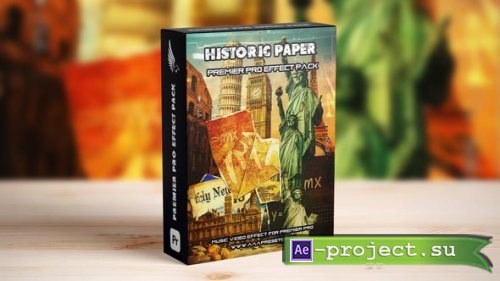 Videohive - Historic Torn Paper Transitions in Premiere Pro - 59620468 - Premiere Pro Templates