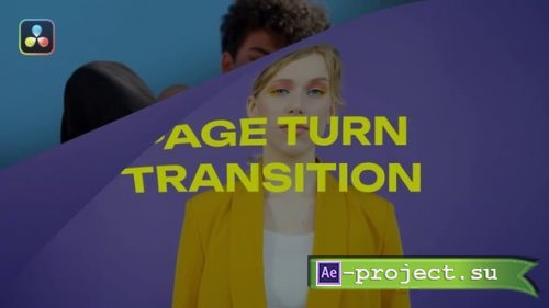 Videohive - Page Turn Transition - 59622050 - DaVinci Resolve Templates