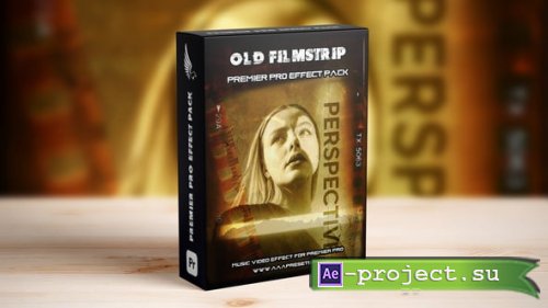 Videohive - Vintage Old Filmstrip Slideshow Effect in Premiere Pro - 59597577