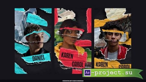 Videohive - Crumple Tape Paper Stories - 59548144 - Project for After Effects