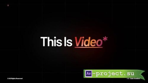 Videohive - Text Preset | After Effects - 59652518 - Project for After Effects