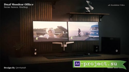 Videohive - Desktop Computer Mockup - 59632392 - Project for After Effects