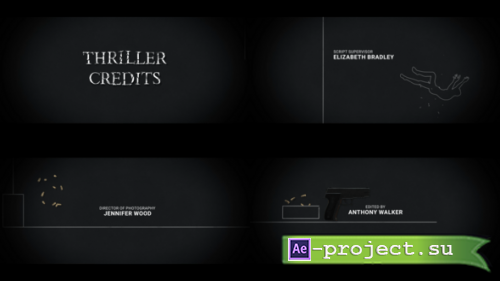 Videohive - Thriller Credits Project for After Effects - 59653412