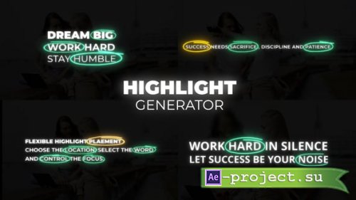 Videohive - Text Highlight Generator - 59624102 - DaVinci Resolve Templates