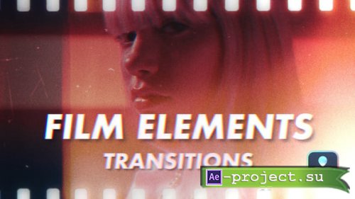 Videohive - Film Elements Transitions for DaVinci Resolve - 59633226 - DaVinci Resolve Templates