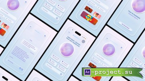 Videohive - Liquid Glass AI UI Phone after effect - 59690156 - Project for After Effects