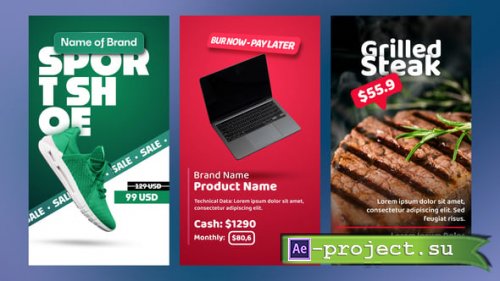 Videohive - Vertical Product Promo Animations - 59684790 - Project for After Effects