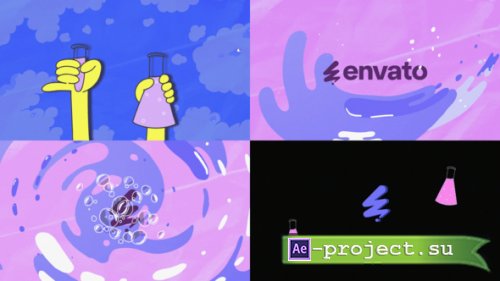 Videohive - Liquid Explosion Chemical Reaction Logo for After Effects - 59694527 - Project for After Effects