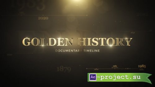 Videohive - Golden History Documentary Timeline - 29986227 - Project for After Effects
