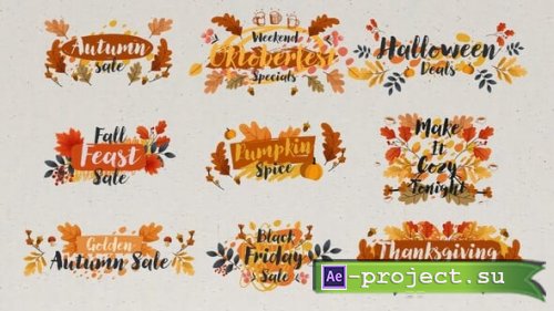 Videohive - Autumn Titles - 59697599 - Project for After Effects