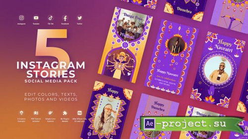 Videohive - Navratri Dussehra Vertical - 59684402 - Project for After Effects