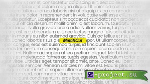 Videohive - Match Cut - 59697464 - Project for After Effects