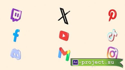 Videohive - Social Media Lower Thirds - 59718737 - Project for After Effects