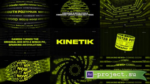 Videohive - Kinetic Posters - 59698001 - Project for After Effects