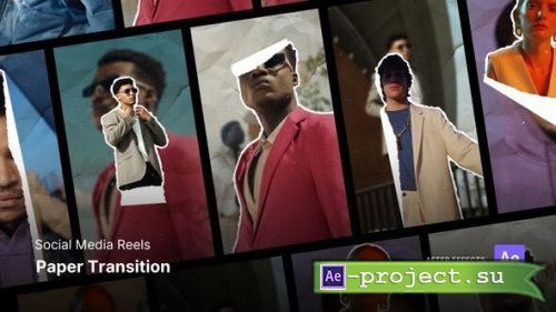 Videohive - Reels - Paper Transition After Effects Project Files - 59729297 - Project for After Effects