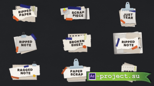 Videohive - Paper Scotch Lowerthird - 59727377 - Project for After Effects