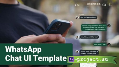 Videohive - WhatsApp Chat UI Message - 59621447 - Project for After Effects