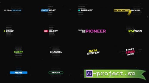 Videohive - Text Carousel Titles - 59736406 - Project for After Effects