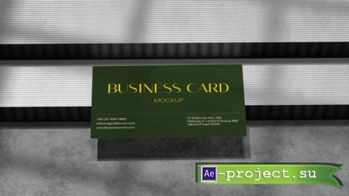 Videohive - Elegant Business Card Mockup - 59609149 - Project for After Effects