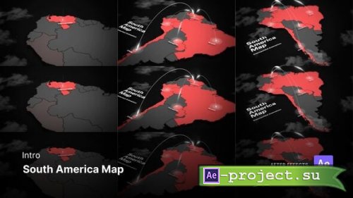 Videohive - Intro - South America Map After Effects Project Files - 59765890 - Project for After Effects