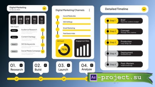 Videohive - Steps Infographic - 59736862 - Project for After Effects