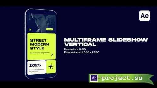 Videohive - Vertical Multiframe Slideshow - 59768563 - Project for After Effects