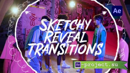 Videohive - Sketchy Reveal Transitions - 59788990 - Project for After Effects