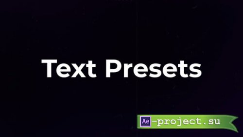 Videohive - Text Presets | AE - 59719489 - Project for After Effects