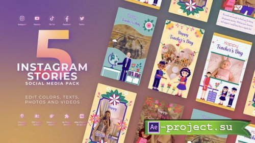 Videohive - Teachers Day Vertical - 59797340 - Project for After Effects