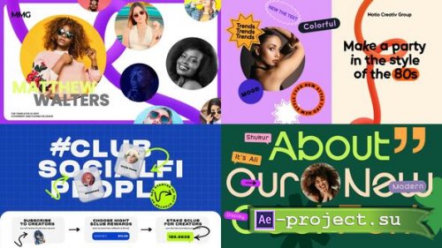 Videohive - Creative Typography & Picture Layout Templates  Stylish Design Bundle - 59795060