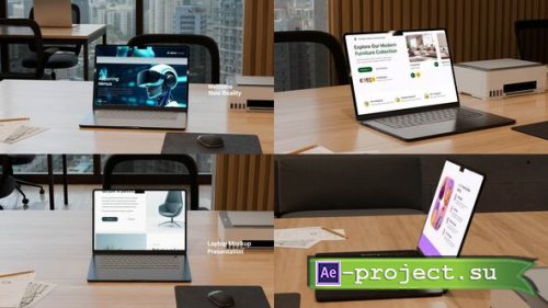 Videohive - Laptop Mockup - 59732536 - Project for After Effects