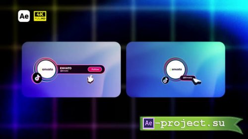 Videohive - 3D TikTok Follow & Profile Banner - 59653020 - Project for After Effects