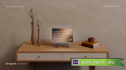 Videohive - Tablet Screen Mockup - 59797915 - Project for After Effects