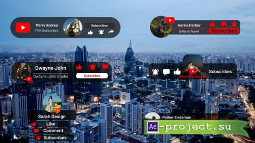 Videohive - YouTube Subscribe Titles - 59810359 - Project for After Effects
