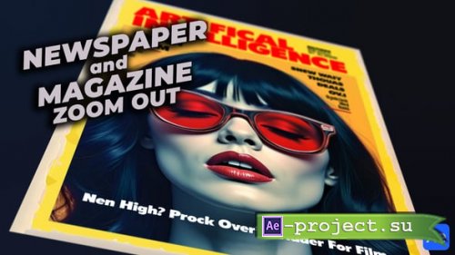 Videohive - Newspaper Magazine Zoom Out - 59674011 - Project for After Effects