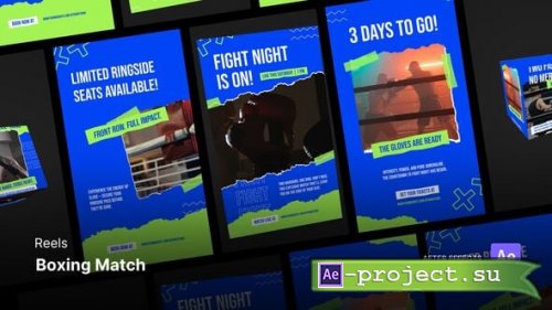 Videohive - Reels - Boxing Match After Effects Project Files - 59766682 - Project for After Effects