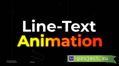 Videohive - Line-Text Animation  AE - 59830256 - Project for After Effects