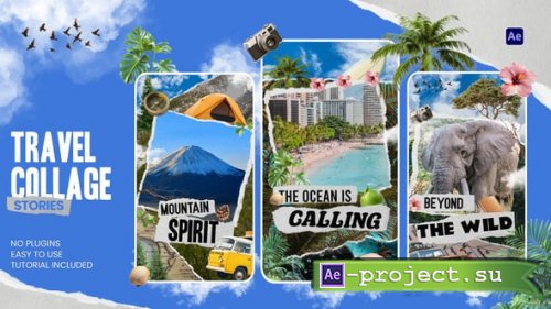 Videohive - Travel Collage Stories - 59843848 - Project for After Effects