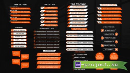Videohive - Text Lists Titles - 59847176 - Project for After Effects