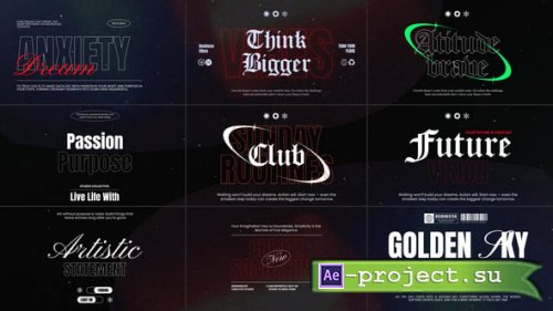Videohive - Cinematic Titles vol.04 - 59828839 - Project for After Effects