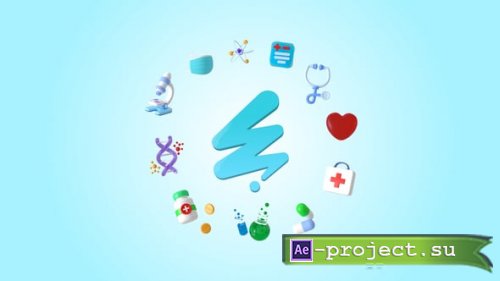 Videohive - Medical 3D Logo - 59810416 - Project for After Effects