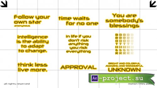 Videohive - Motion Titles - 59830013 - Project for After Effects