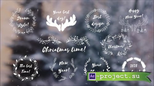Videohive - Drawn Christmas Titles - 55776705 - Project for After Effects