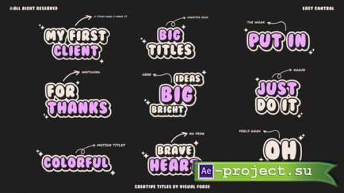 Videohive - Creative Titles V4.0 | AE - 59466027 - Project for After Effects