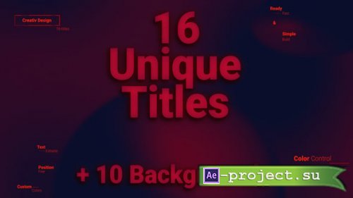Videohive - Glitch Titles Animation - 59331816 - Project for After Effects