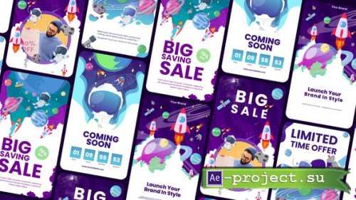 Videohive - Space Theme Opener Promo Story - 59278685 - Project for After Effects