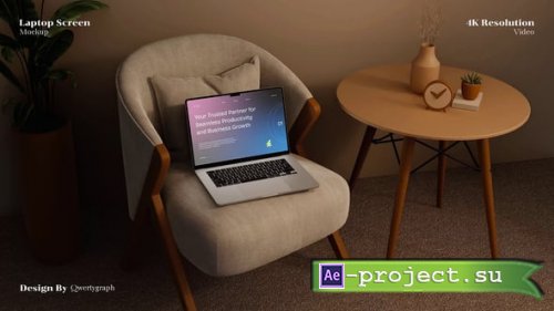 Videohive - Laptop Screen Mockup - 59878445 - Project for After Effects