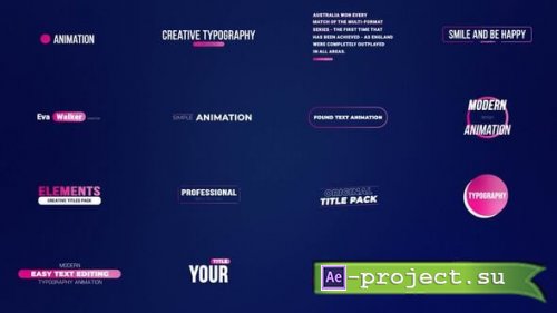 Videohive - Titles - 57024311 - Project for After Effects