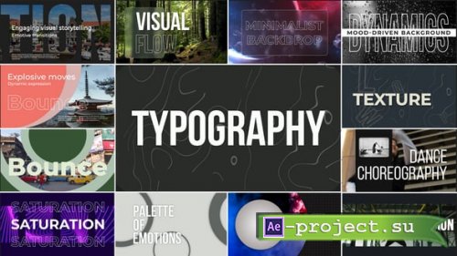 Videohive - Typography - 59623275 - Project for After Effects